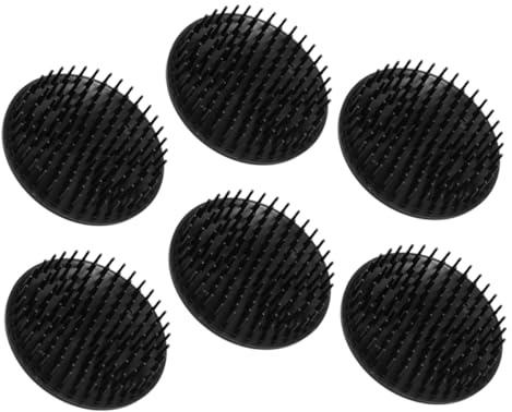 minkissy Round Hair Scalp Massage Shampoo Brush for Deep Cleansing and Dandruff Removal with Ergonomic Grip Scalp Exfoliator Scrubber for Men Women Children 3.14X3.14X1.96In