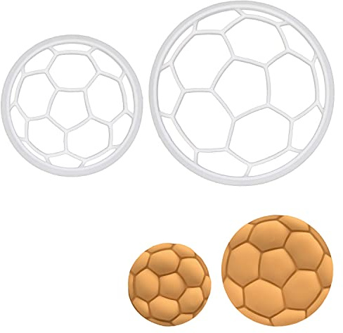 lot de 2 emporte-pièces pour ballons de football, 2 pièces