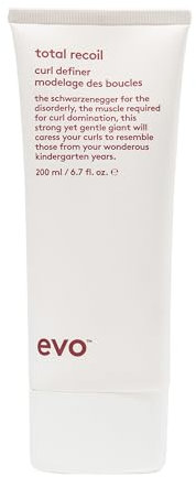 EVO total recoil curl definer, 200 ml I Stylingcreme starker Halt für welliges, lockiges Haar I für ein glänzendes und weiches Finish I vegan, ohne Sulfate