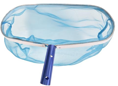 Professionelles Poolkescher, Poolkescher Deluxe, Pool Kescher, robuster Laubschneider mit Aluminiumrahmen, Poolreinigung Bodenkescher mit Kescher für Teich, Spas, Fischteich, Schwimmbad, Wasserpark