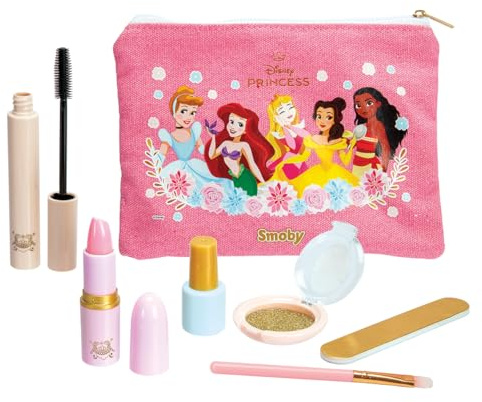 Smoby Disney Princesses - Make Up Set - Dummy Makeup Set - Imitationsleksak - 6 tillbehör - Från 3 år