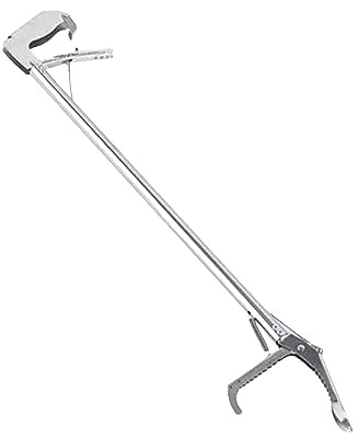 pistro Serpente cattura rettili serpenti a sonagli, cattura pesci, in acciaio inox, pieghevole, pinze per frutti di mare, clip per serpenti, strumento autobloccante, 75 cm