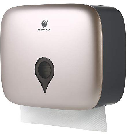 Decdeal - Dispensador de Toallas en Forma de C con Soporte de Pared para dispensador de Papel higiénico Impermeable para Servicios de restauración en hoteles