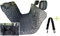 Aves-24 Hunde Autoschondecke 137 x 153 cm Autodecke Auto Decke Hundedecke Katzendecke Rückbank Kofferraum Schutz Wasserfest Schmutzabweisend (1. Pfoten - Schwarz)