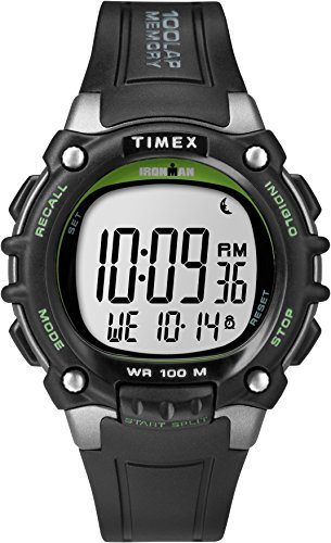 Timex Ironman Men's Classic 44mm Digital Black Resin Strap Watch TW5M03400
