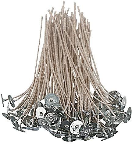 EUPNHY CD Series Candle Wicks for Soy Candles,100pcs CD 14 6 Pretabbed Wicks,Cotton & Paper Wicks for Candle Making.