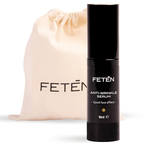 FETEN Sérum Vitamina C y Retinol Hombre – Skincare antiedad, sérum facial antiarrugas para la cara y contorno de ojos, crema facial suero iluminador antioxidante, rutina cuidado de la piel