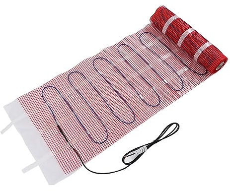 de Calefacción por Suelo Radiante, Kit de Estera de Calefacción por Suelo Radiante Eléctrico, Control WiFi, 3 Metros Cuadrados con Sensor de Termostato (220V)