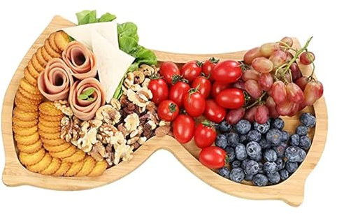 Plateau Fromage Plateau Bois Plateau Aperitif Plateau Charcuterie pour la Décoration de la Maison, Nourriture, Légumes, Fruits, Charcuterie, Apéritifs, Planche à Fromage (24 cmx 11,3 cm)