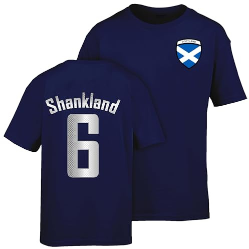 Personalised Scotland Football T Shirt Custom Top Scotland Tee | Personalised Scotland football T shirt with custom design for adults and kids. top for match days, tournaments and gifts.