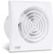 AIR 6 Lite-150T Silent Bathroom Extractor Fan with Timer for 6'' / 150mm Ducting, Powerful Extract Rate 230m3/h, Wall Ceiling mounted Exhaust fan