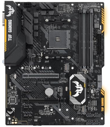 WLTDYZZLDN Scheda Madre Fit for ASUS TUF X470-PLUS Gaming AMD X470 AM4 ATX con Supporto for CPU Ryzen 7/9/5 5900X 5800X 5800X3D DDR4 2×M.2 SATA III Motherboard