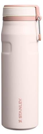 Stanley 1913 IceFlow Bottle Twist Flip 0.71L - Cold for 17 Hours - Iced for 4 Days - Dishwasher Safe - Recycled Stainless Steel - BPA Free - Double Wall Vacuum Insulation - Rose Quartz