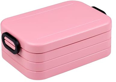 Mepal - Lunchbox Take a Break Midi - Brotdose To Go - Für 2 Sandwiches oder 4 Brotscheiben - Meal Prep Box - Essensbox mit Unterteilung - Spülmaschinenfest - 900 ml - Nordic Pink