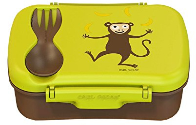 Carl Oscar Nice Box Kids – Bentolåda lunchlåda med kyllack håller sval i flera timmar, 17 cm x 12,5 cm x 6,3 cm i lime