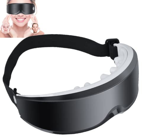 Massaggiatore elettrico magnetico 3D per occhi – Maschera per gli occhi per massaggio a vibrazione per alleviare l'affaticamento degli occhi