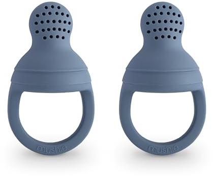 mushie Ciuccio per alimenti e frutta fresca in silicone per bambini | 6 mesi+(Tradewinds)