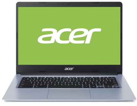 acer Chromebook 314 CP314-1H - Ordenador Portátil 14 HD (Intel Celeron N4500, 4GB RAM, 64GB SSD, ‎Intel UHD Graphics, ChromeOS) Plata - Teclado QWERTY Español