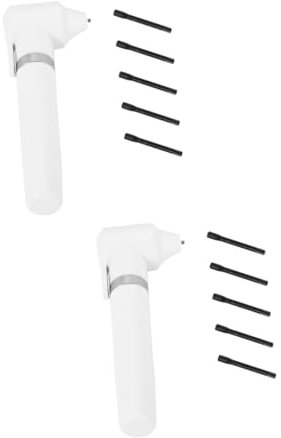 Operitacx 2pcs Pigment Mixer with Mixing Sticks Eyebrow Lip Eyeliner Agitator for Professional Makeup Use Easy to Operate White Coloring Mixer for Pigment Stirring