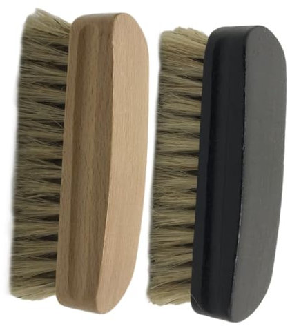 JECOMPRIS 2St reinigungsbürste Schuhzubehör multifunktionaler Schuhputzer Polieren Polierbürste Staubbürste Schuhcreme Hölzern