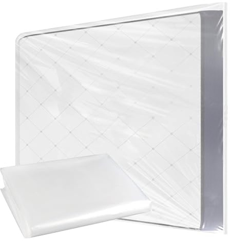 Ryvera Madrassöverdrag 120 x 220 cm, madrasskydd med dragkedja, vattentätt plastmadrasskydd, dammtäta madrassväska för förvaring, flyttning