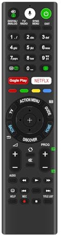 VINABTY RMF-TX300E Mandos a Distancia por Voz de Repuesto Aptos para Sony TV KD-43XE8004 KD-43XE8005 KD-43XE8096 KD-43XE8396 KD-49XE8005 KD-49XE8077 KD-49XE8096 KD-49XE8396 KD-55XE8096 KD-65XE8505