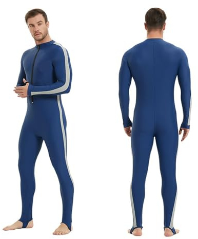 Våtdräkt Herr Långärmad Solskydd Vattentät Surfdräkt Sub One-Piece Snabbtorkande Strand Rash Guard Baddräkt Baddräkt