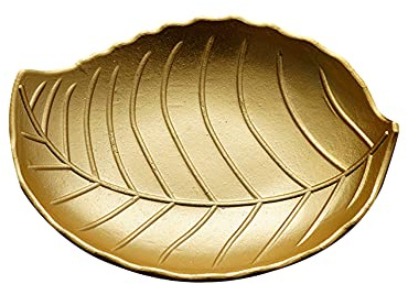 Forma di Foglia Vassoio portaoggetti Gioielli Anello Collana Piatto Vassoio Decorativo, Vassoio di Frutta/Vassoio per Gioielli/Vassoio per la Decorazione Domestica