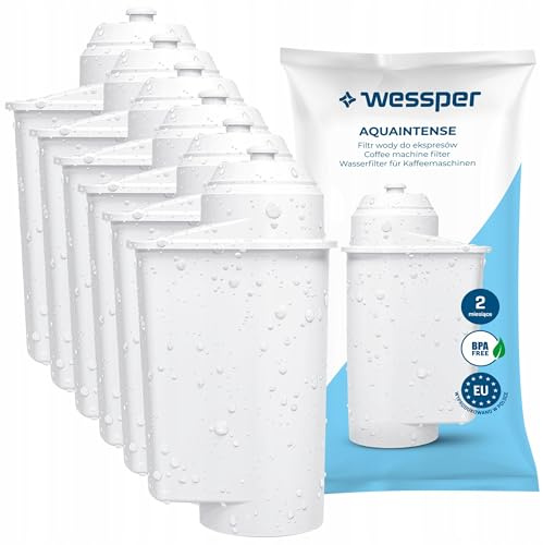Wessper Wasserfilter Kartuschen für Kaffeemaschine, Kompatibel mit kaffeevollautomaten Brita Intenza, Siemens EQ EQ6 Series Plus S700 TZ70003, Bosch - 6er Pack