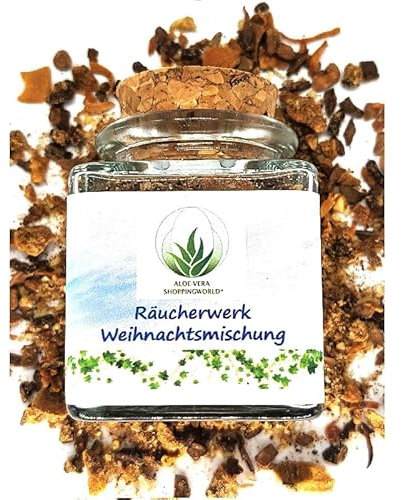 Räucherwerk Weihnachtsmischung Glas 50 ml - Festliche Duftreise zur Weihnachtszeit