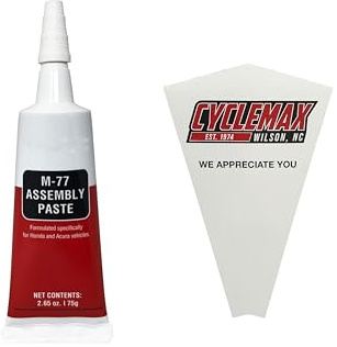 Cyclemax One Pack compatible with Honda M-77 Assembly Paste 08798-9010 Contains One 2.65oz Tube and a Funnel