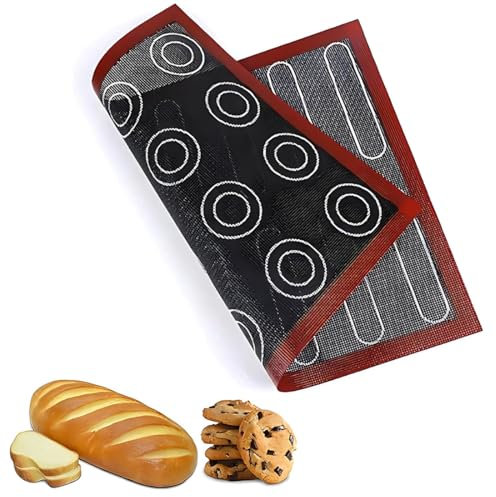 Four Micro-perforés en Silicone, à Double Face, Antiadhésifs, Résistants à la Chaleur et Réutilisables pour Macarons, Soufflés 40 x 30 cm tapis de cuisson tapis cuisson tapis de cuisson silicone
