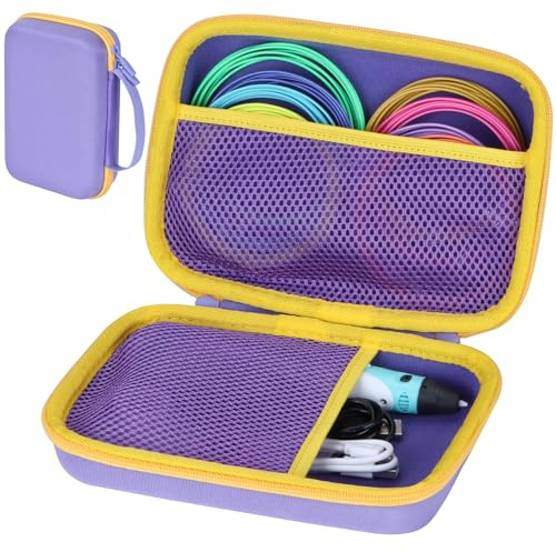 Peyyargo Hard Protective Case Compatible with SCRIB3D P1 3D Printing Pen / MYNT3D 3D Pen / 3Doodler Start 3D Printing Pen/FreeSculpt 3D Printing Pen (Case Only)