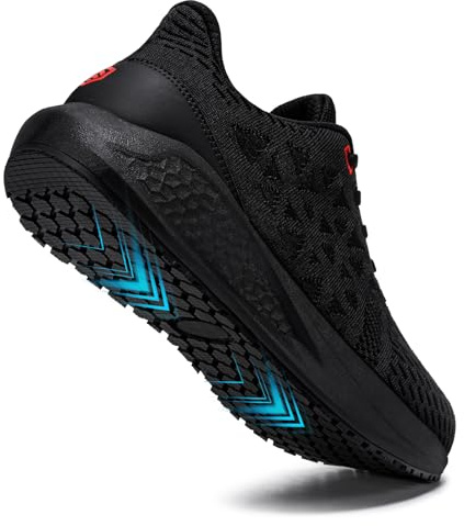 LARNMERN Zapatillas de Cocina Antideslizante Hombre,Negro,44.5 EU