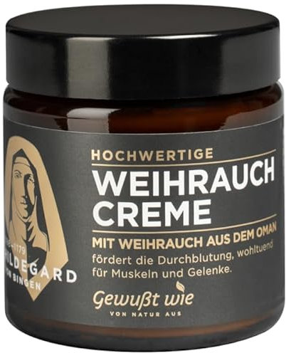 Hildegard Weihrauchcreme | Traditionelle Rezeptur Nach Hildegard Von Bingen | Zertifizierte Naturkosmetik | Haut & Pflegecreme Mit Weihrauch-Extrakten Für Empfindliche Haut | 100 ml