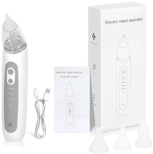 Electric Nasal Aspirator Baby- Portable Baby Nasal Aspirator Powerful Snot Sucker Newbornto Toddler SiumPklay Adjustable Baby Nose Suckers for Instant Blocked Nose Relief Nose Vacuum Cleaner