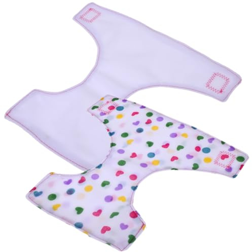 HOOTNEE Pannolini per Bambole in Stoffa Riutilizzabili 2 Pezzi Pantaloni Regolabili e Biancheria Intima per Bambole Accessori per Gioco di Finzione Adatti per Bambine e Momenti di Cura