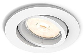 Philips LED Enneper Faretto da Incasso, Attacco GU10, Bianco, Lampadina Non Inclusa