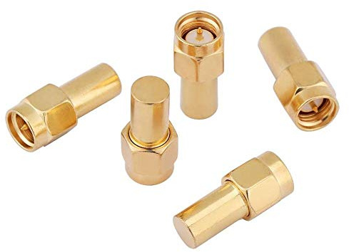 5pcs SMA Macho Conector RF Coaxial Adaptador con Terminación Carga 50 Ohm para Antena y Comunicación