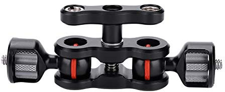 Monitor Braccio Magico, Monitor Mount 1/4, Magic Arm Con Attacco a Vite Da 1/4 Con Doppia Testa a Sfera, Magic Arm Testa Sfera Per Fotocamera Con Adattatore Per Braccetto Magico