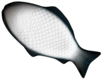 Cabilock Bandeja de pescado Bandeja de pescado de cerámica de 11 pulgadas Platos de servir Platos de servir Ovales Platos de servir Platos en Blanco Platos de servir para Carne Diversión