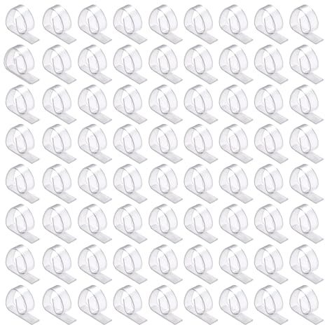 ProTensils 72 Pcs Clear Picnic Tablecloth Clips, Transparent Outdoor Table Clips for upto 1.1 table thickness