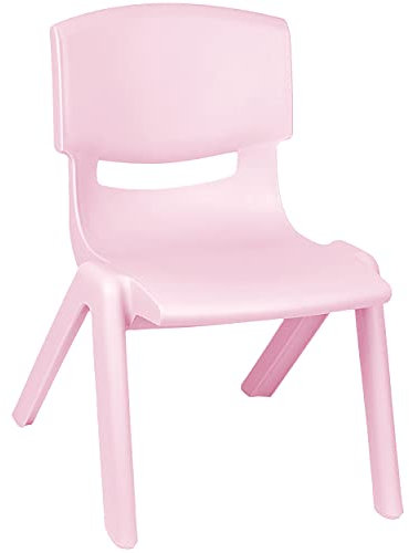 alles-meine.de GmbH Kinderstuhl/Stuhl Farbe wählbar rosa/rosé - Pastell - Plastik - bis 100 kg belastbar/kippsicher - für INNEN & AUßEN - 0-99 Jahre - stapelbar - Gar..