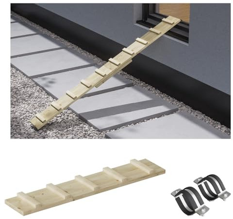 Katzenleiter Katzentreppe Katzenstufe für Balkon Treppe 1,2m mit Klemmen