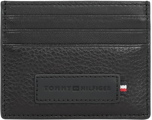 Tommy Hilfiger AM0AM13030 - herr, Svart, OS, Hopfällbar plånbok