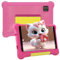 HotLight Tablette Enfants 7 Pouces Android 13 Tablette pour Enfant avec 5GB RAM+32GB ROM(TF 128GB), Contrôle Parental, GMS, WiFi, Bluetooth, Kids Tablette Tactile Éducative avec Kid-Proof Étui(Rose)