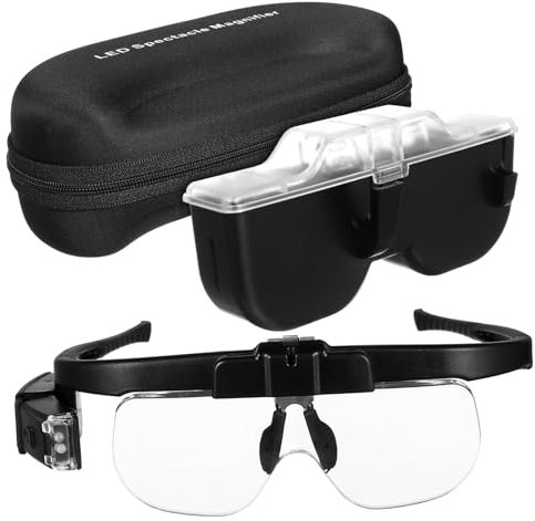 jojofuny Leselupe Mit Led-licht Freihändig Für Senioren Und Uhrenreparatur Mit Klarer Ausleuchtung Und Wiederaufladbarem Design