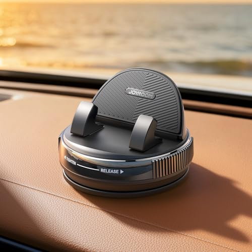 JOYROOM Porta Cellulare Auto Cruscotto [Gel & Ventosa] Universale Supporto Telefono Auto compatibile con custodie spesse fino a 19 mm, Car Phone Holder per iPhone/Samsung/Google/Android Smartphones