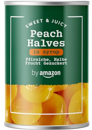 by Amazon Mezze Pesche Allo Sciroppo, 411g