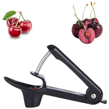 Cherry Pitter, Cherry Stoner Remover with Stainless Steel Rod, Olive Pitter Tool, Cherry Pip Remover/Dates pitting Device, Portable Fruit Tool